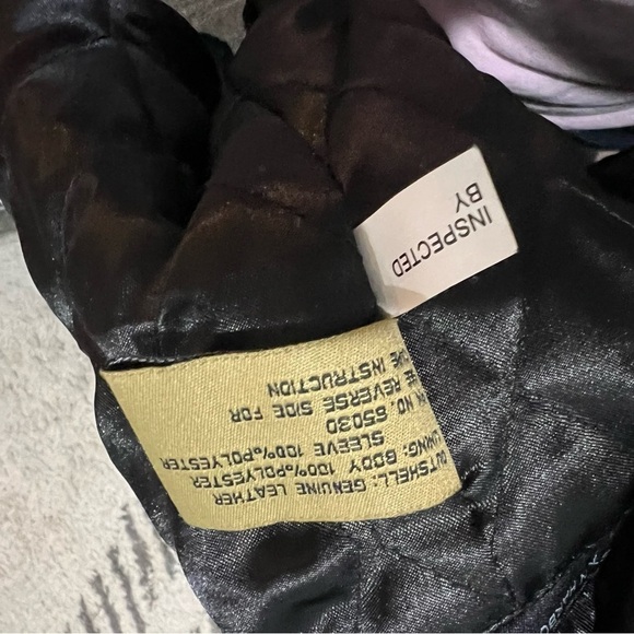 Boston Harbour Outdoor Wear Black Leather Jacket - Picture 9 of 10